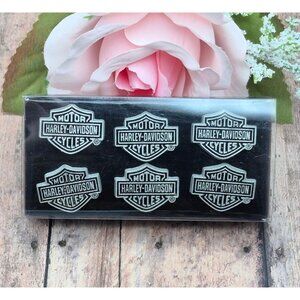 NWT Vintage Hallmark Harley Davidson Push Pins Set 6 Mechanic's Office Man Cave